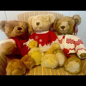 Harrods Holiday Bears from 2008, 2011, 2013